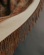 “Christian Dior“ 80’s-90’s Floral jacquard fringed stole