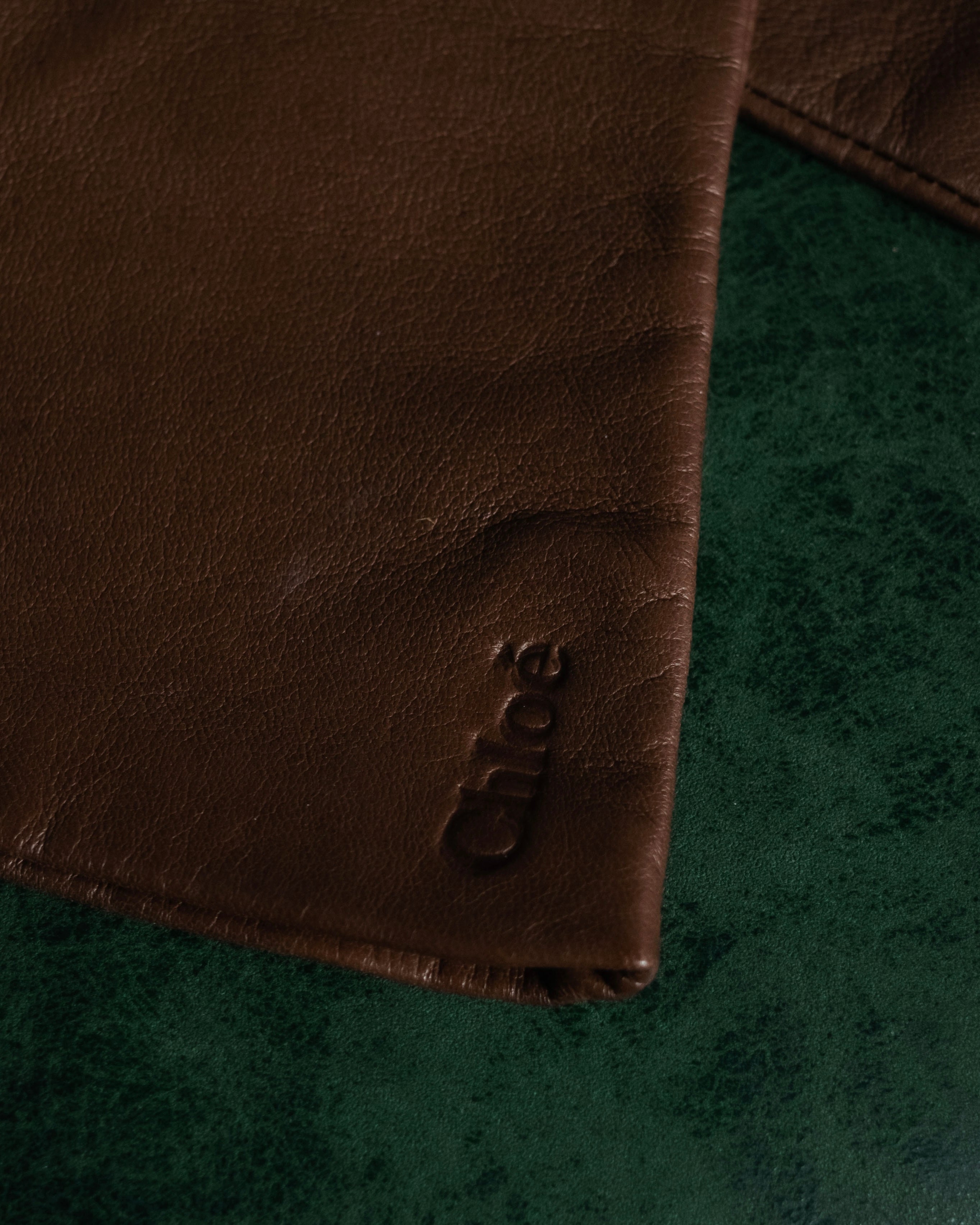 “Chloé” 2000’s Pittards leather minimalist gloves