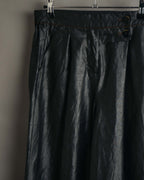 -MOOD Vintage Collections-
90’s-00’s Shiny textured wide leg trousers