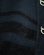 "Salvatore Ferragamo" Gancini design rayon mix cardigan