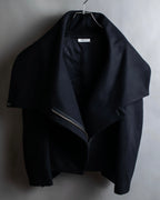 "HELMUT LANG" Short length wool riders jacket