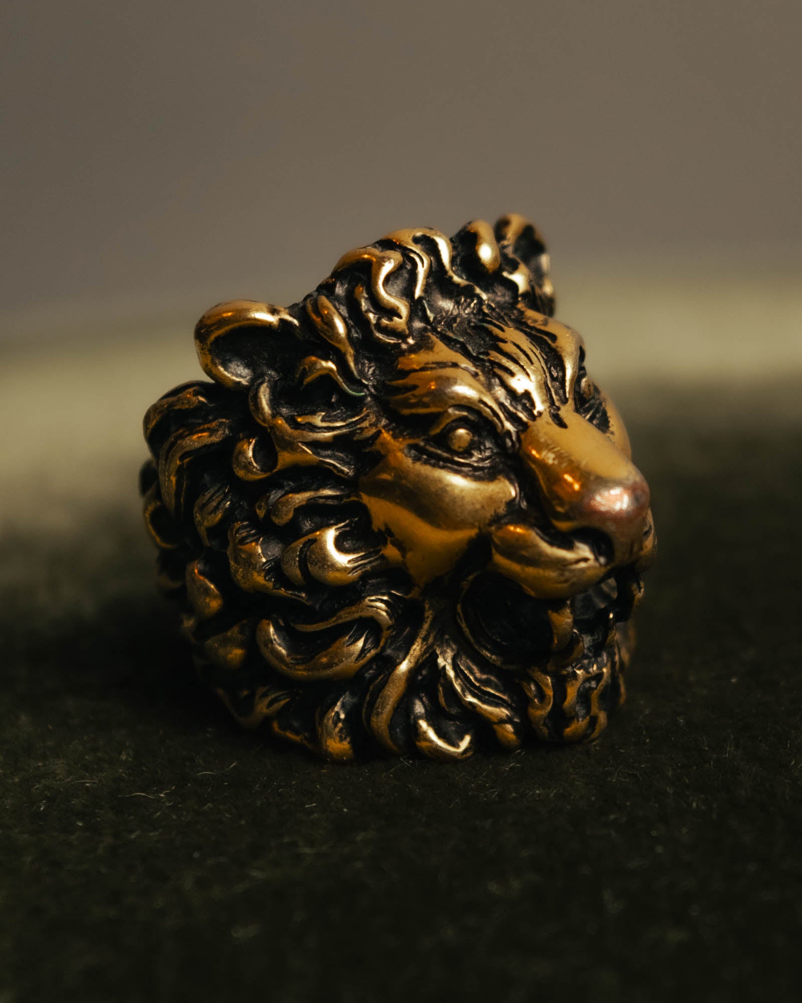 “GUCCI” 2010’s-20’s lion head sculptural ring