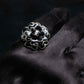 "2003's CHANEL" Camellia motif coco mark engraved ring