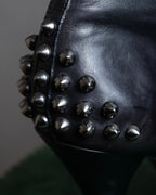 Alexandar McQueen" Studs & belt design heel boots