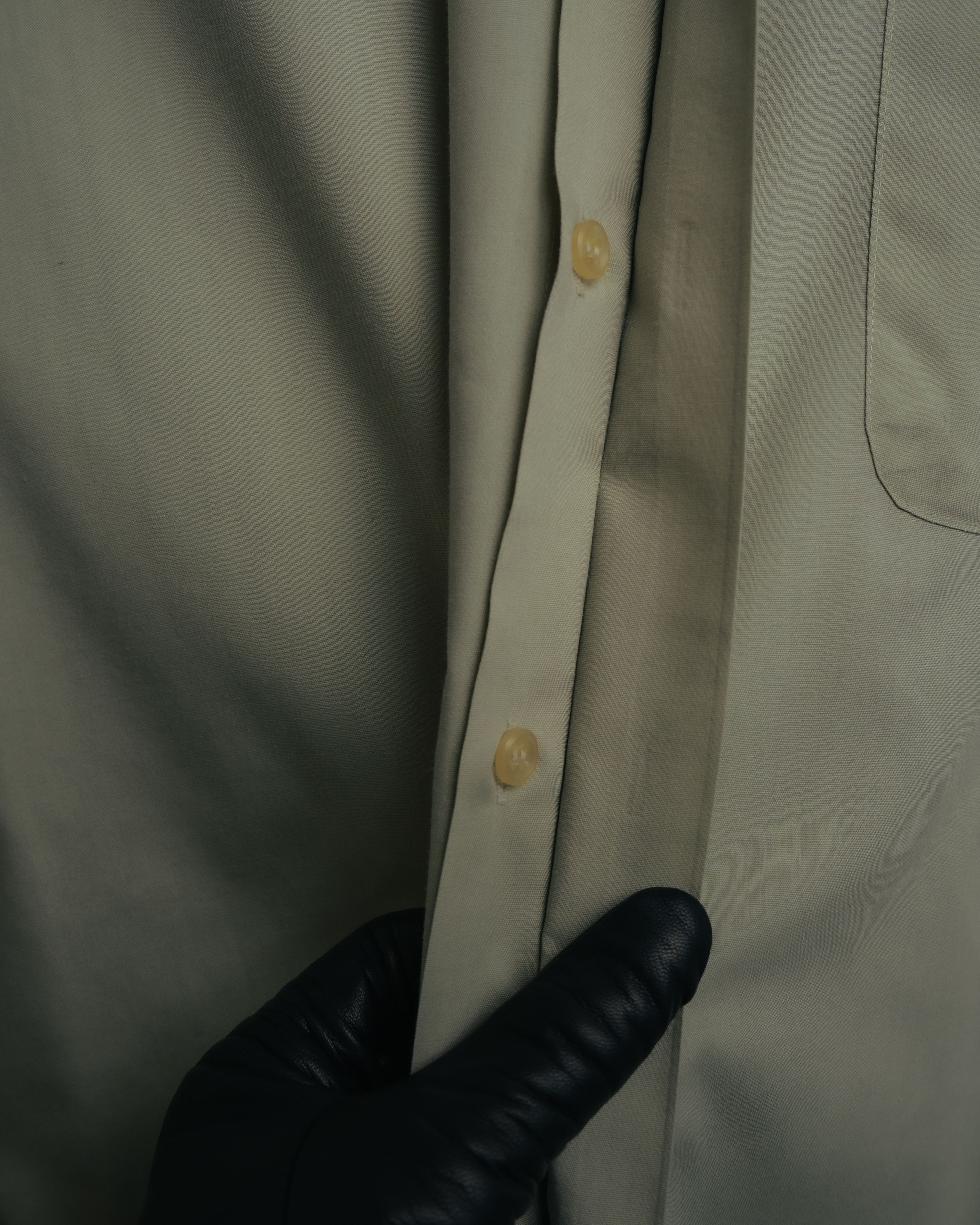 -MOOD Vintage Collections-
90’s Round collar fly front shirt