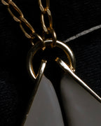 "BALENCIAGA" Red cabochon symmetrical design necklace