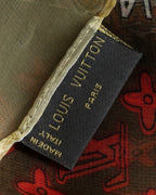 “Louis Vuitton” Monogram world map silk scarf