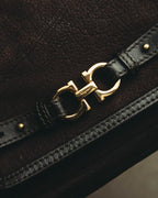 "Salvatore Ferragamo" 00's-10's Gancini leather shoulder bag