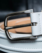 "GIORGIO ARMANI" Genuine leather white color belt