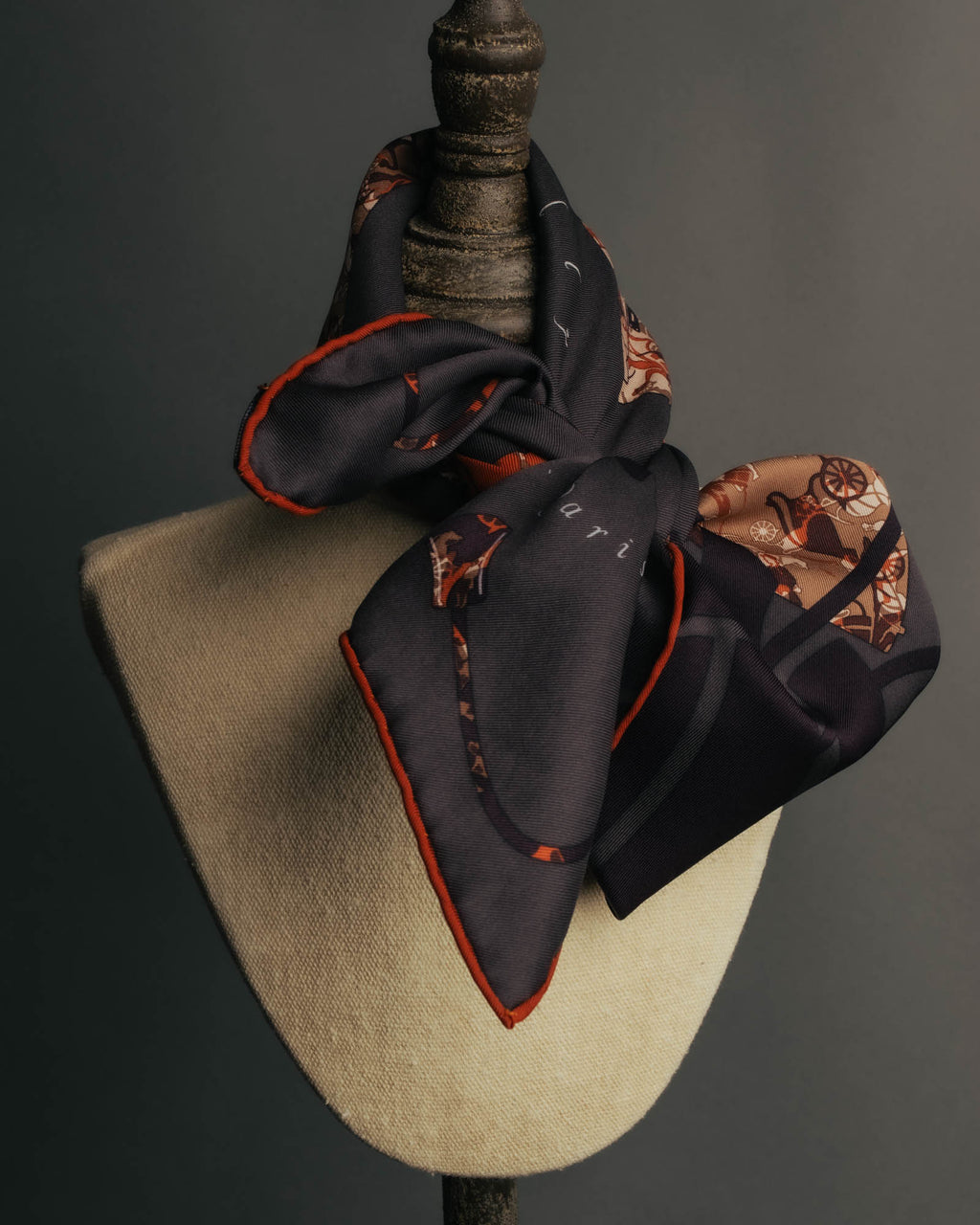 “Hermès” 2007 Kelly en calèche silk scarf