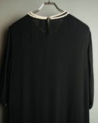 “JUNYA WATANABE” 2008AW Pearl trimmed cupra dress