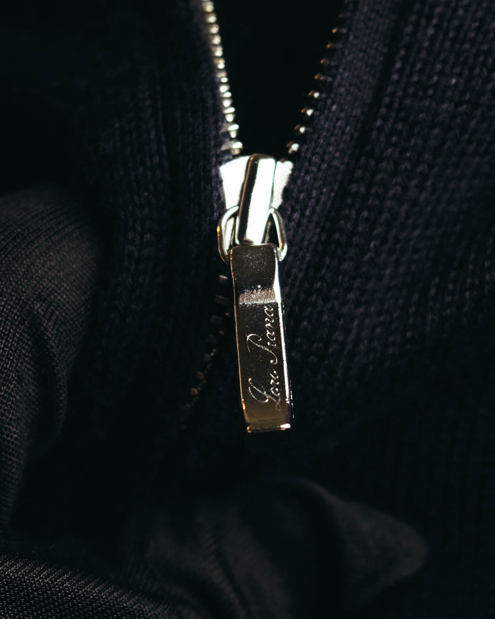 "Loro Piana" 00's-10's Refined cotton half-zip sweater