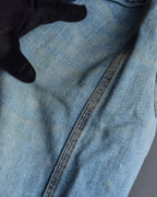 "JEAN PAUL GAULTIER JEANS" Beautiful fade button fly straight denim