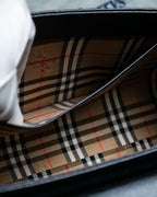 "BURBERRYS" Cylinder shaped leather one handle bag