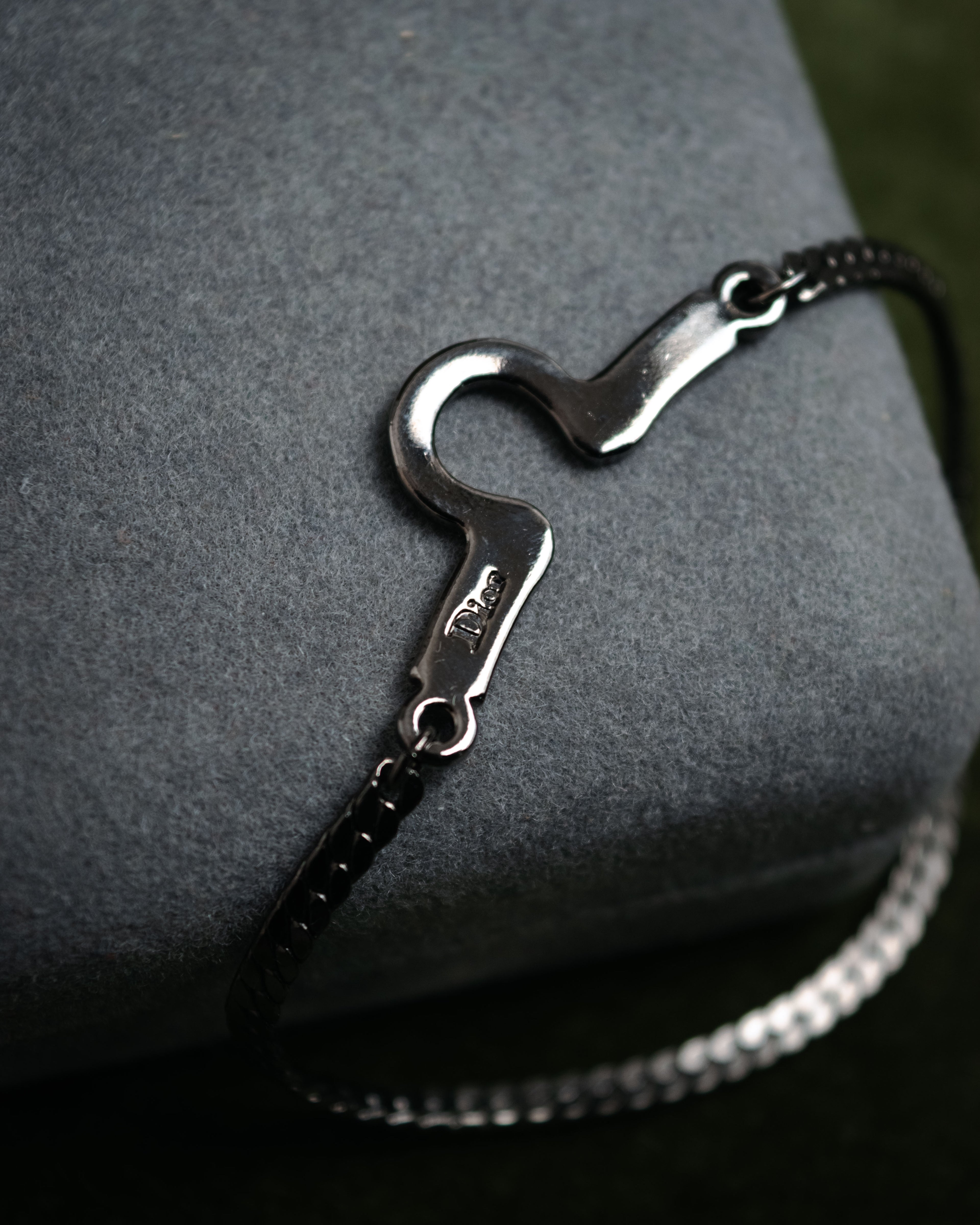 “Christian Dior” 70’s-80’s Horsebit motif chain bracelet