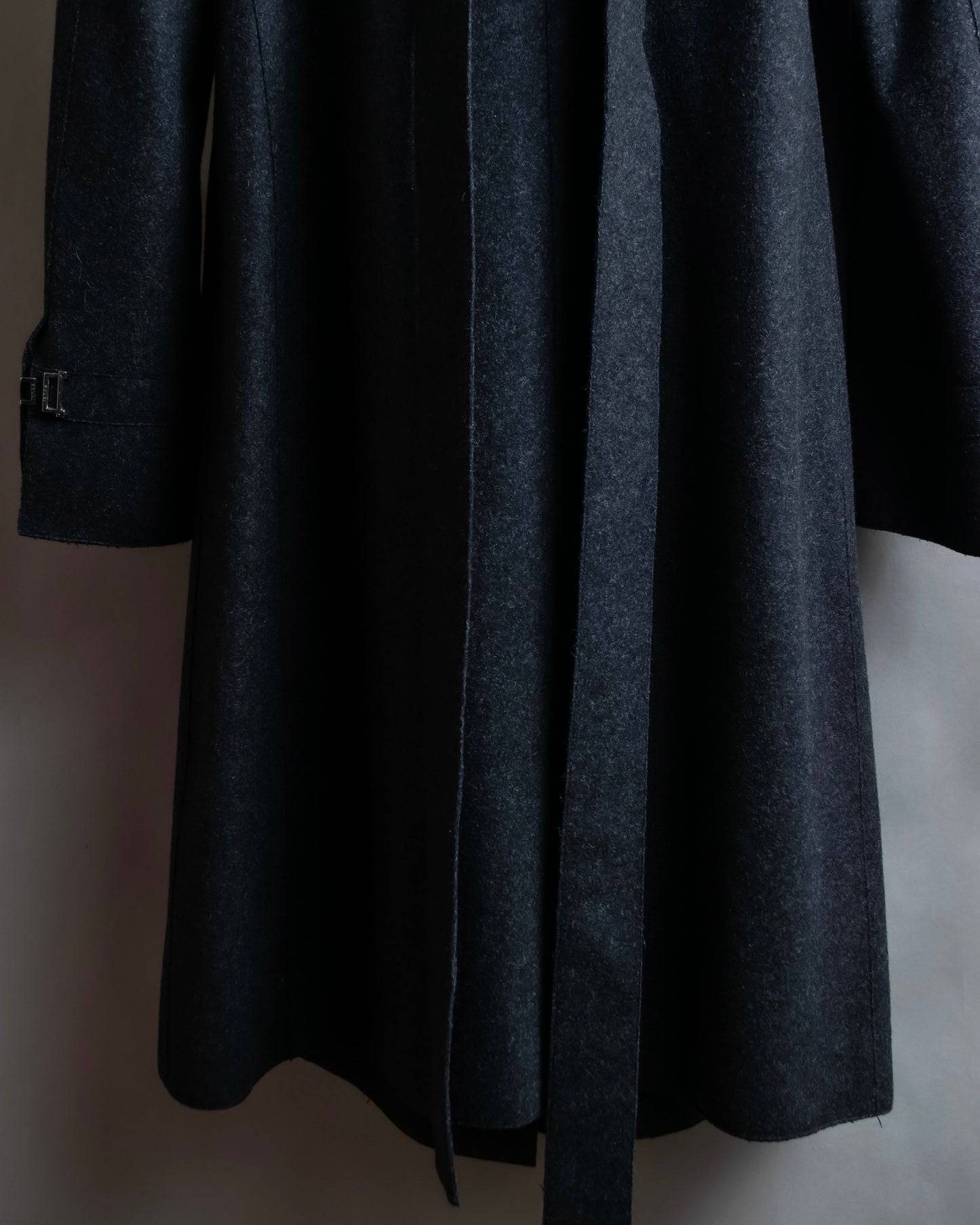 "FENDI" Snap button detail belted trench coat