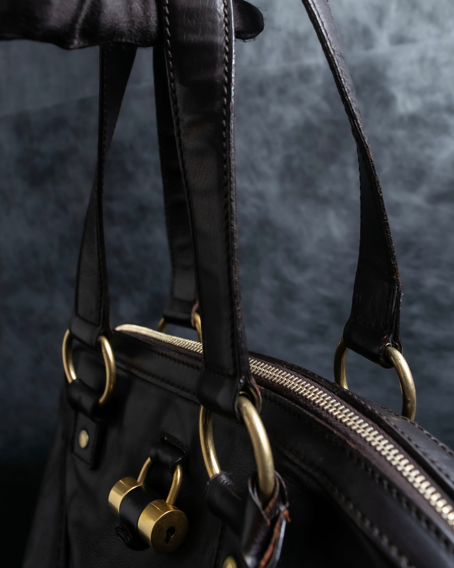 "YVES SAINT LAURENT" Muse to series metal design one handle bag