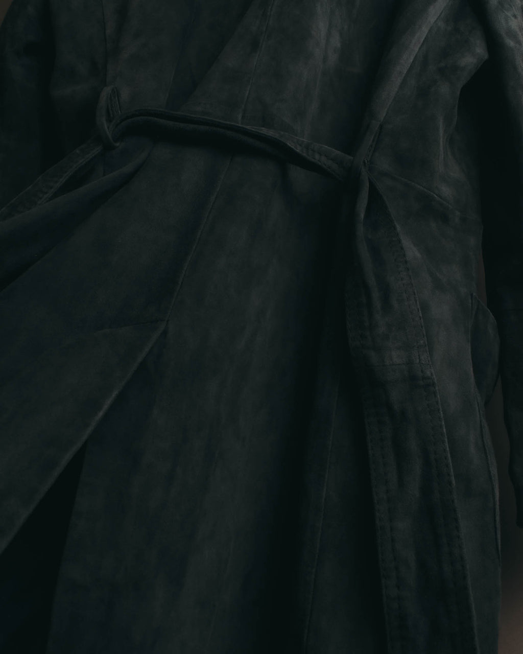 "WEEKEND Max Mara" 10's Soft suede goat leather robe coat