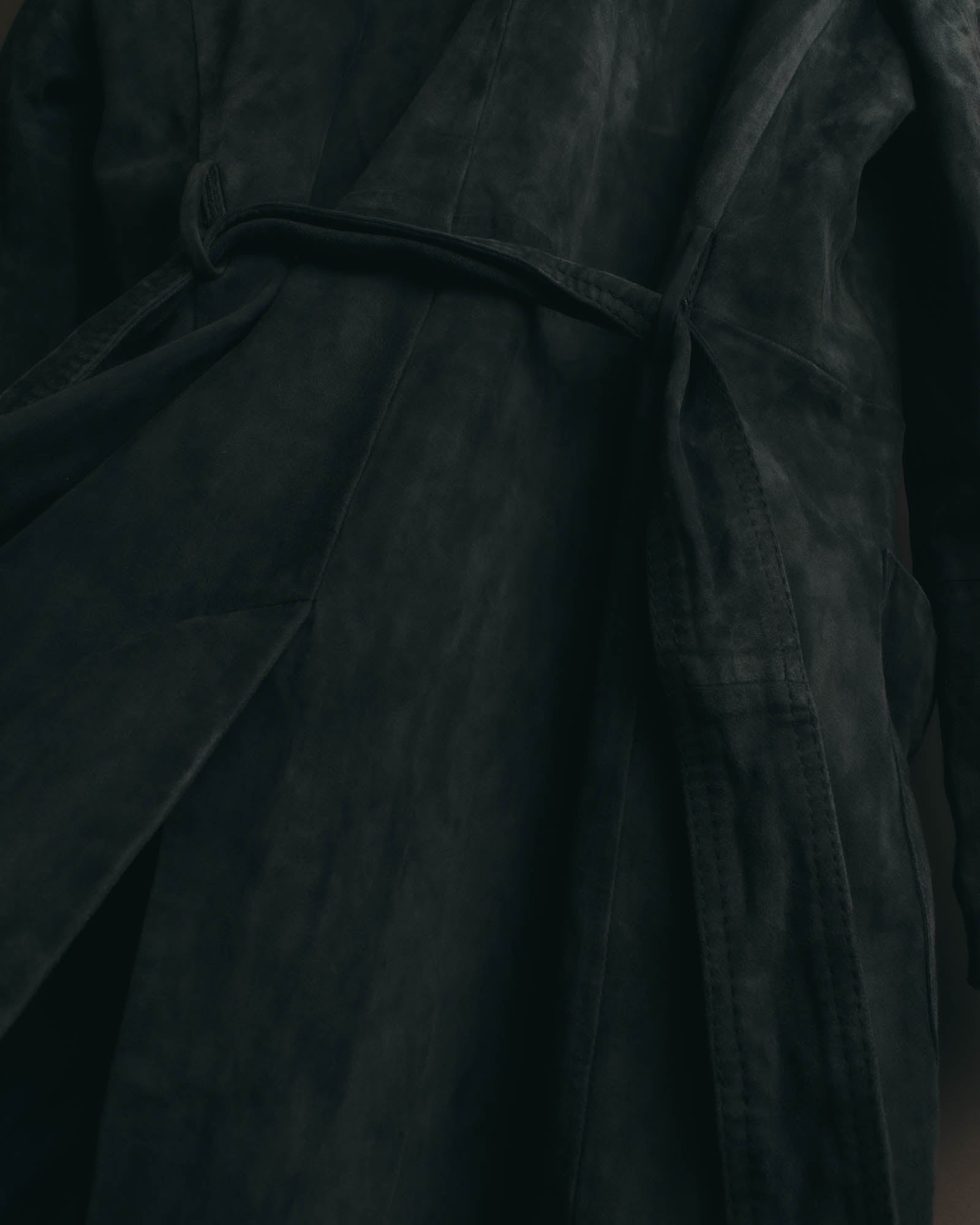 "WEEKEND Max Mara" 10's Soft suede goat leather robe coat