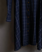 "Vivienne Westwood RED LABEL"
Windowpane print long shirt dress