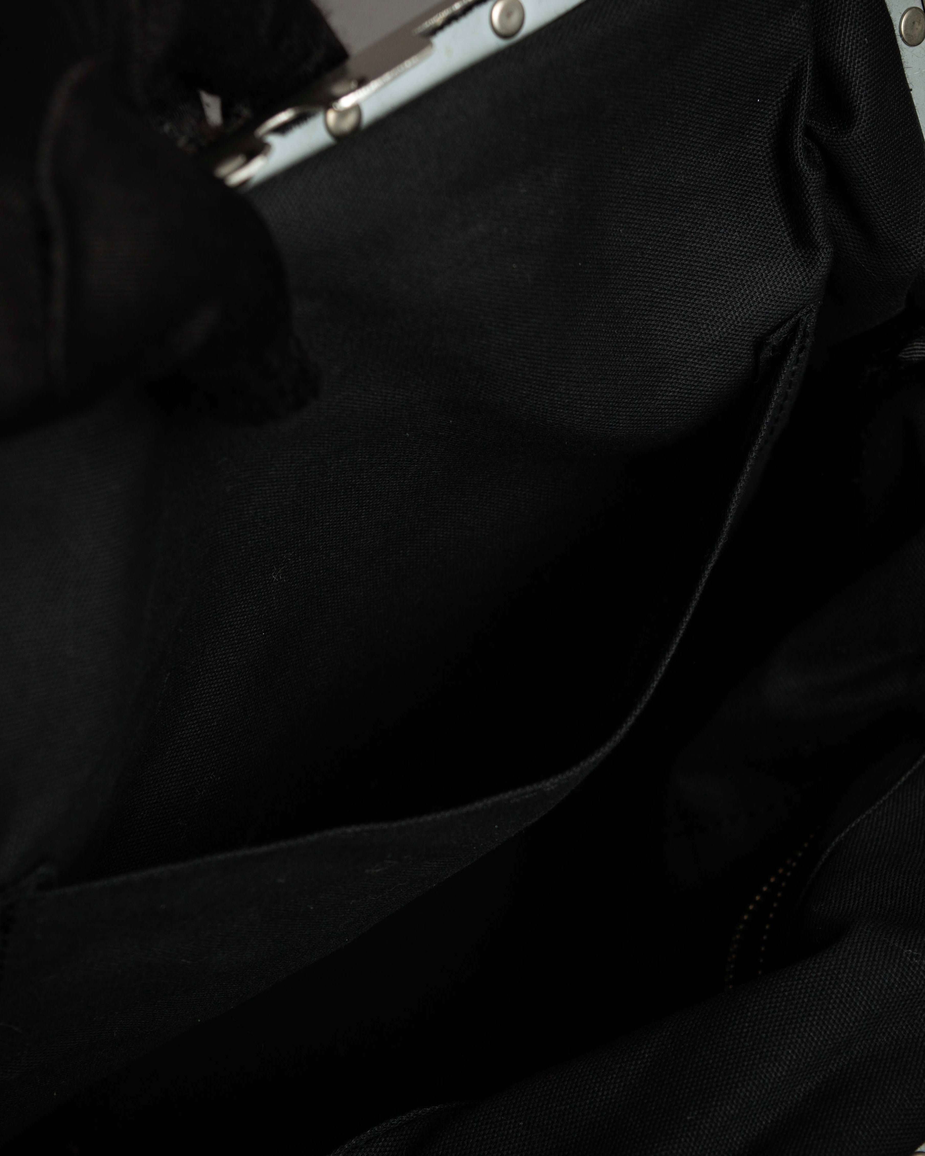 "JUNYA WATANABE COMME des GARCONS" Mixed tweed gathered detail clasp bag