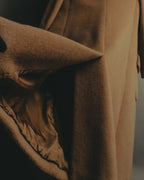 "VALENTINO MISS V" 80's-90's Camel hair single-breasted coat