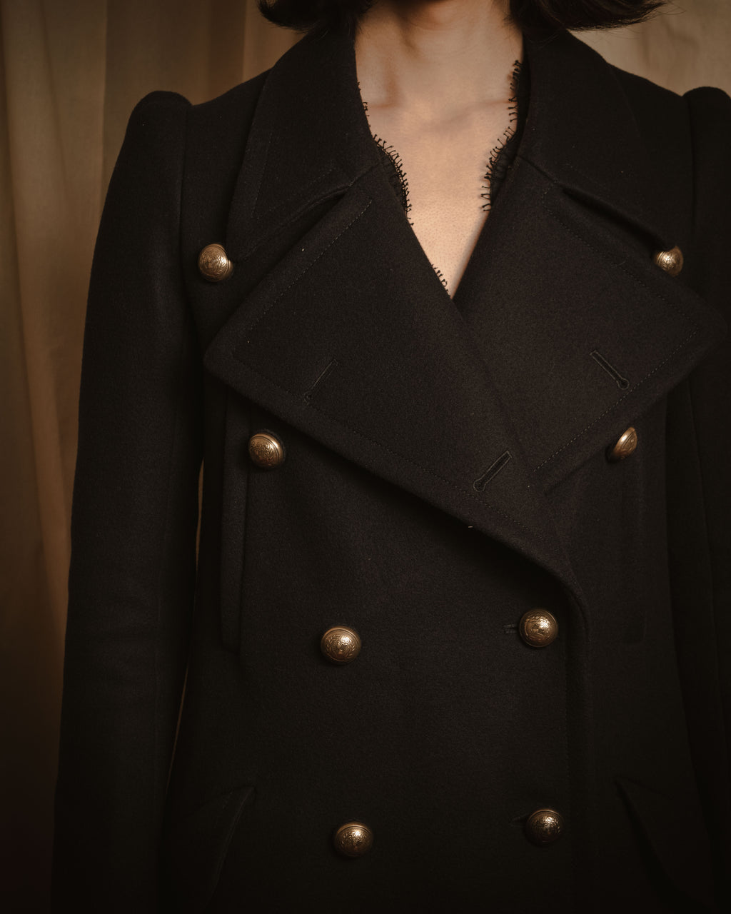 –SPECIAL– "Chloe"
15AW military-inspired maxi wool coat