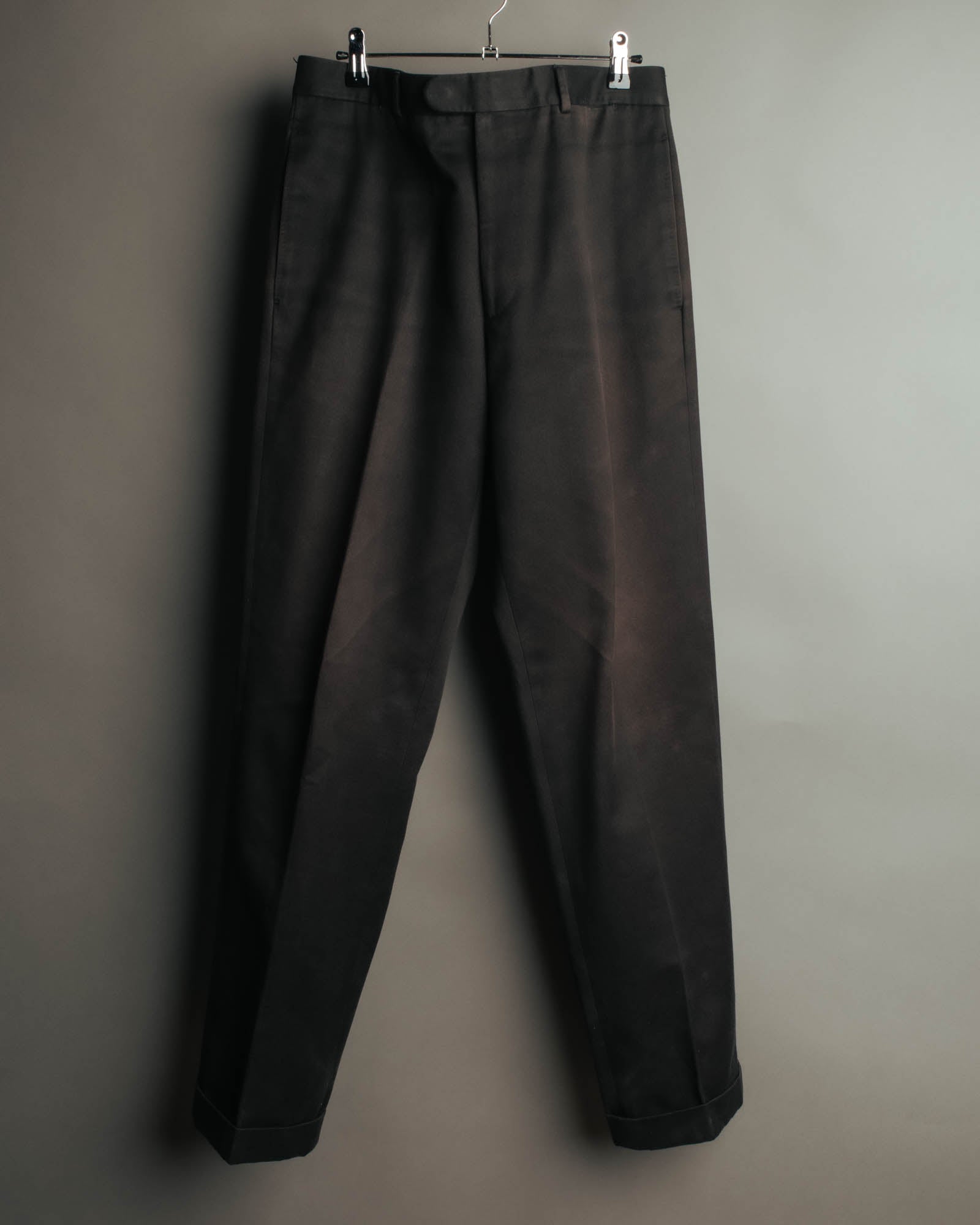 -SPECIAL- "Hermès" 90's-00's Refined cotton trousers