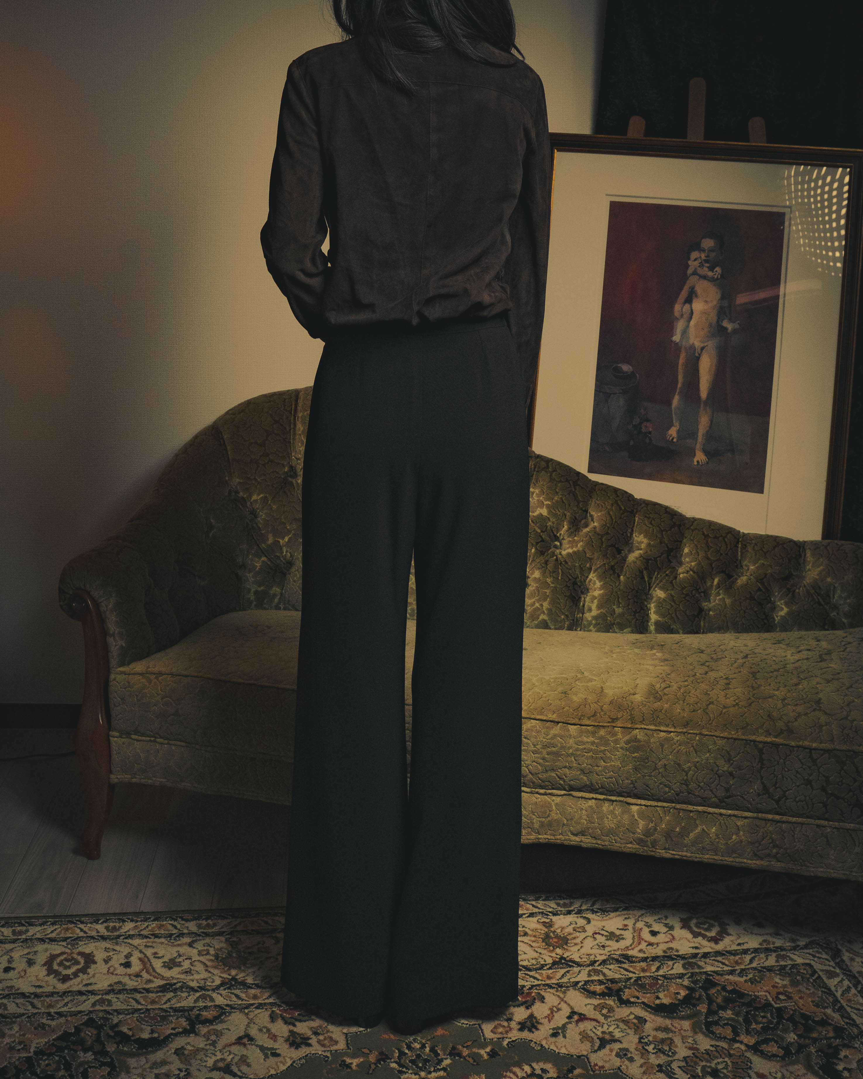 -SPECIAL- "CHANEL" 99SS  Dramatic wide-leg trousers