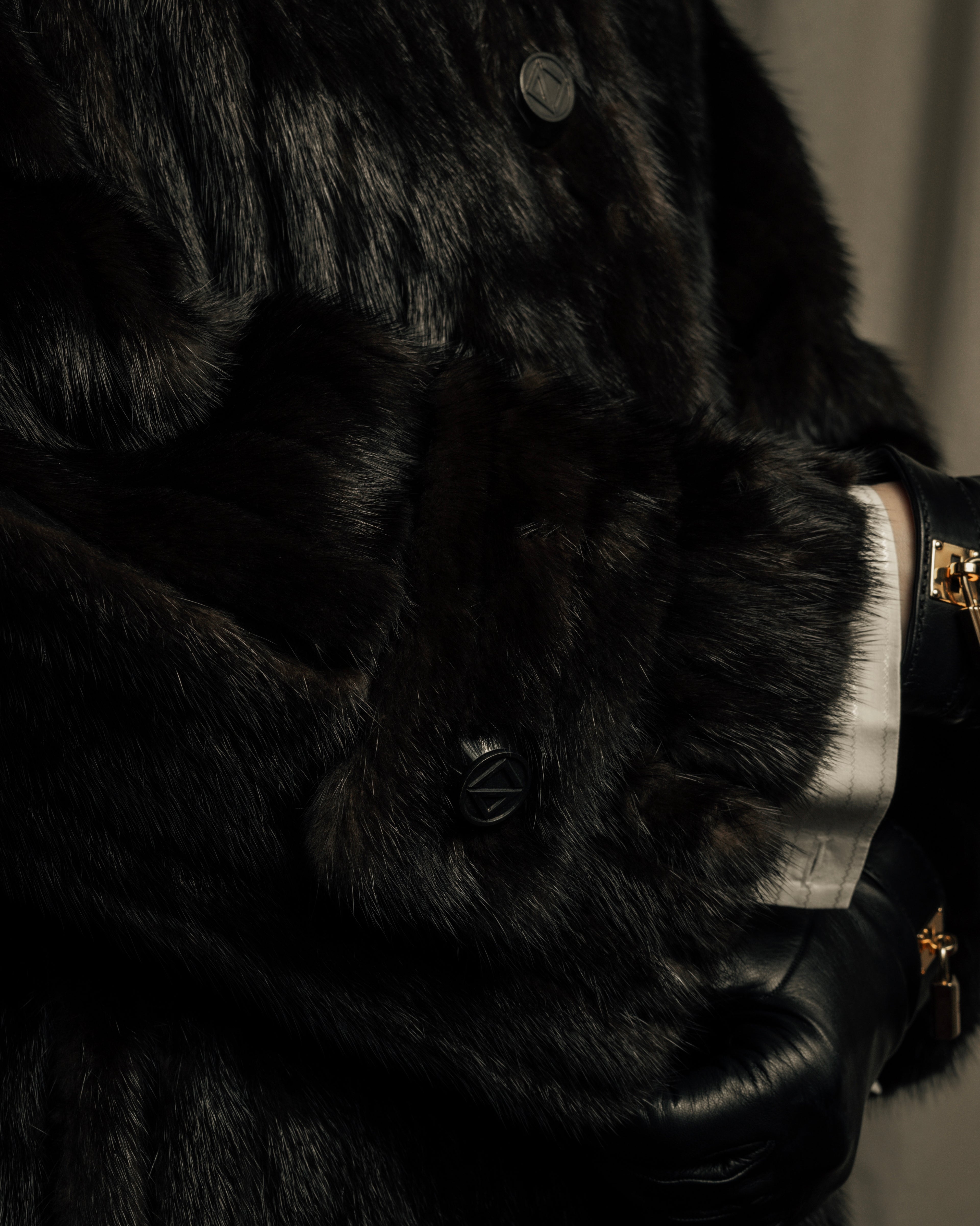 -SPECIAL- "Christian Dior Boutique Paris" 70's-80's Panel work design 100% mink fur coat