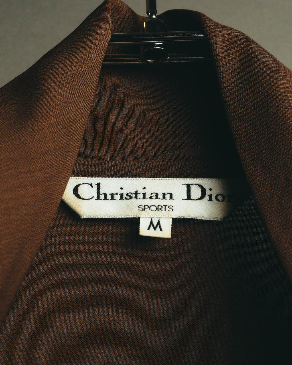 "Christian Dior" 80's  Lustrous silk blend long sleeve shirt