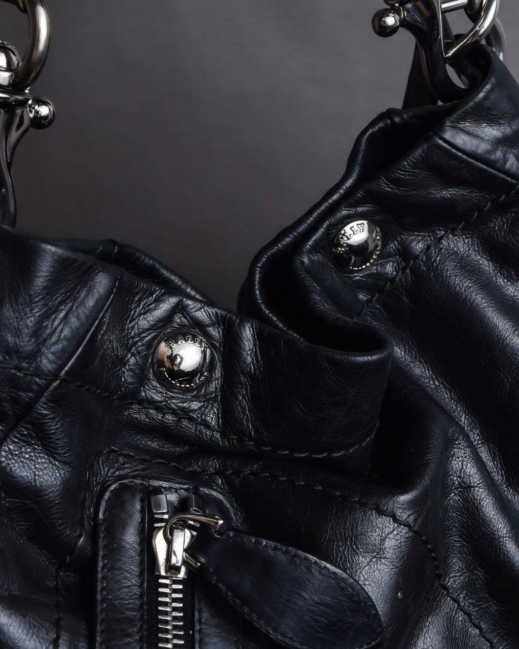 "BALLY" Soft grained calf shoulder bag