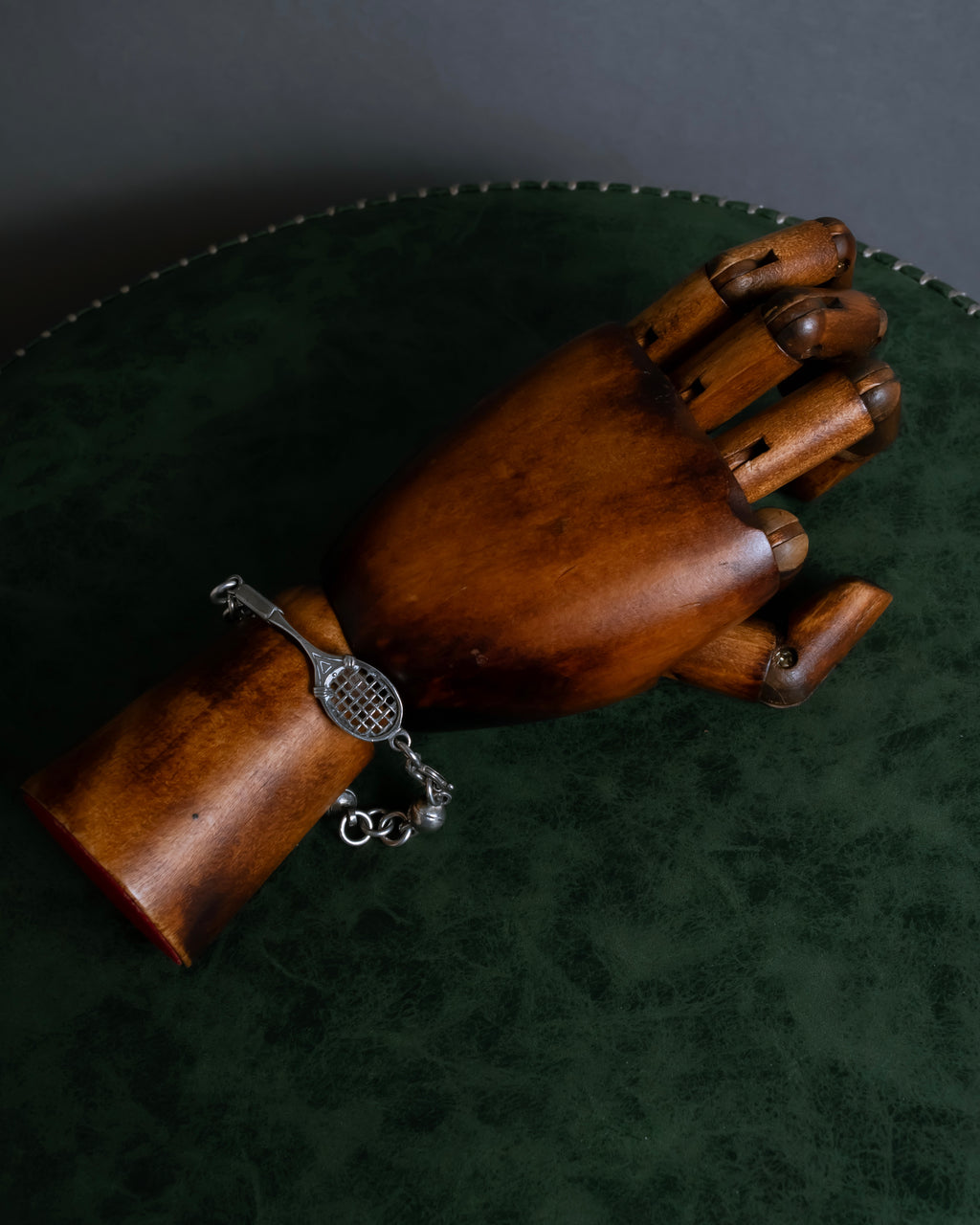 "GUCCI" Tennis racket motif silver bracelet