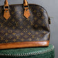 "LOUIS VUITTON" Alma series monogram pattern one handle bag