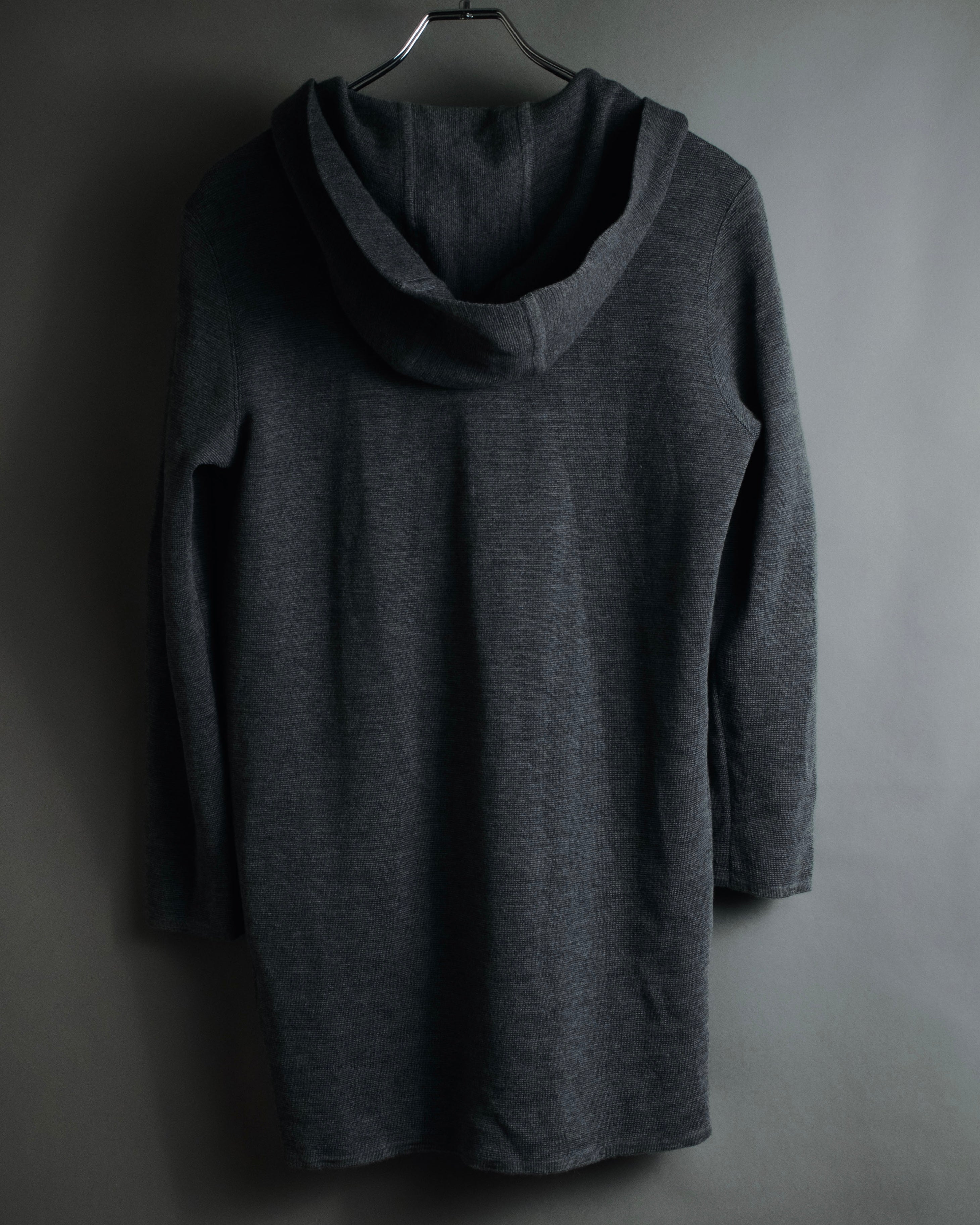 "Yves Saint Laurent" 90’s hooded wool knit jacket