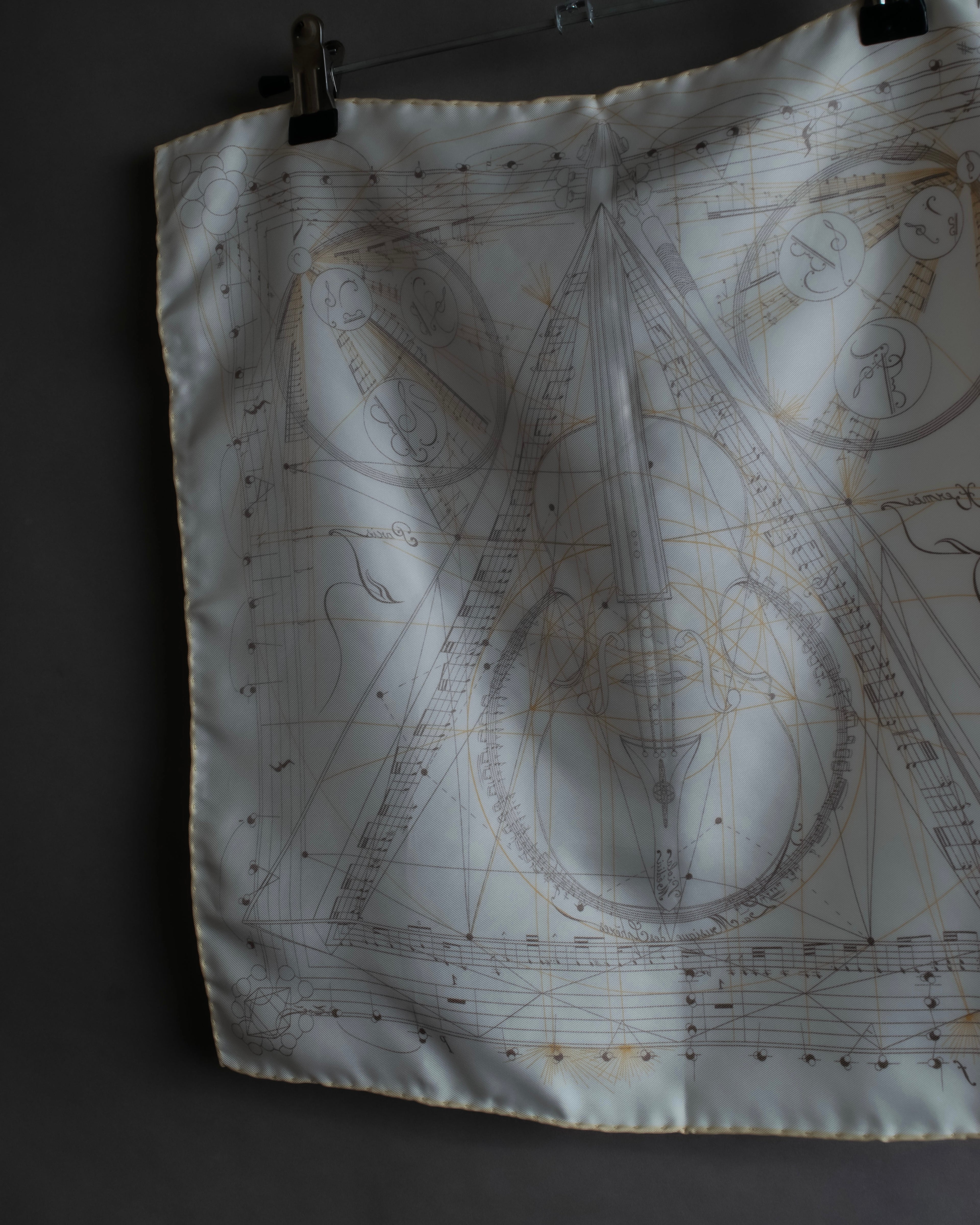 "HERMES" La Musique des Sphères petit carre scarf