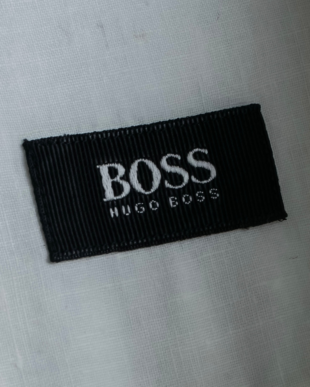 "HUGO BOSS" Linen oversized half sleeve button down shirt