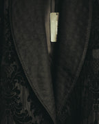 “DOLCE&GABBANA” Late 2010’s-early 2020’s Baroque jacquard belted robe coat