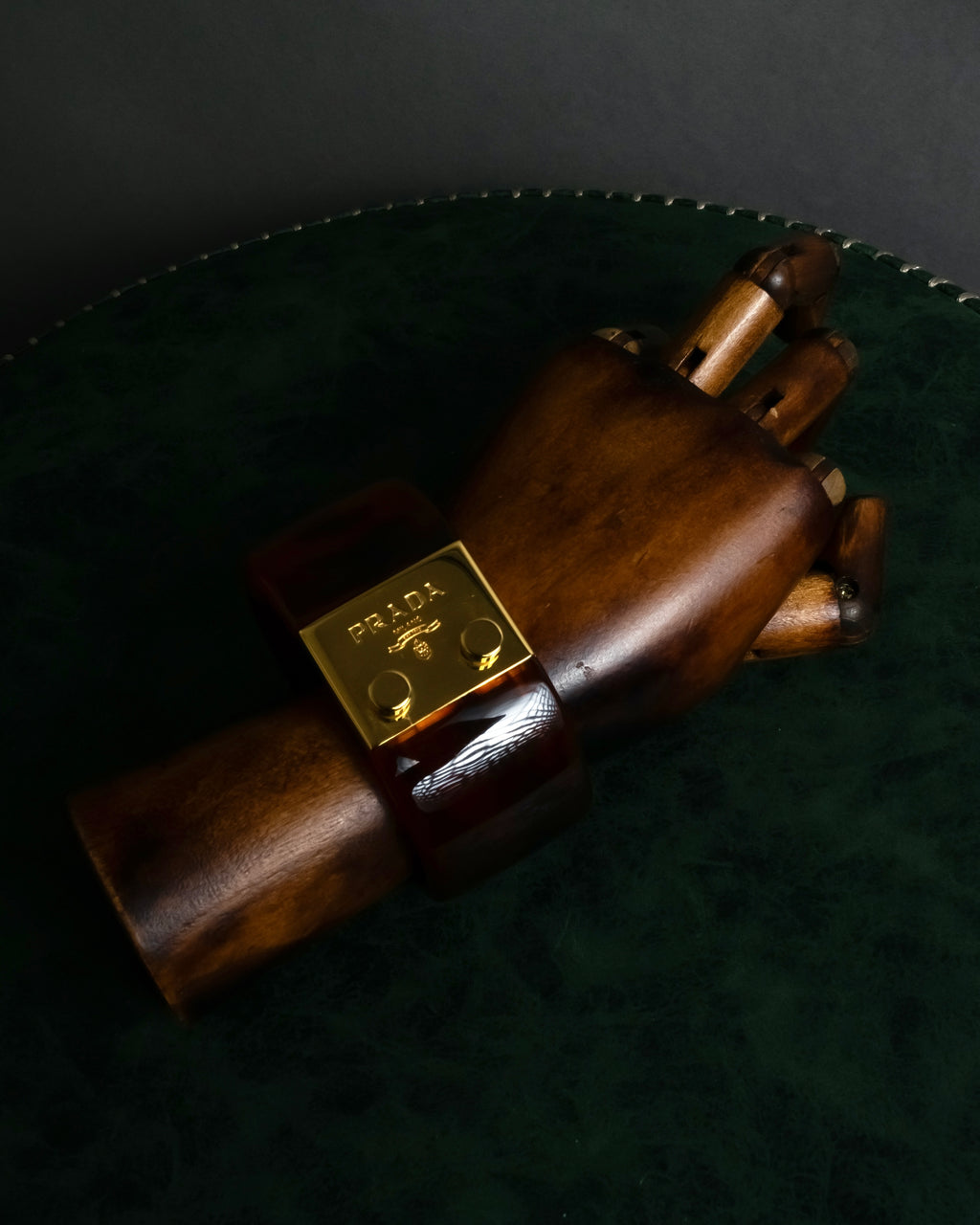 -MOOD Christmas Collections-
"PRADA" Miuccia Prada design tortoiseshell architectural bangle