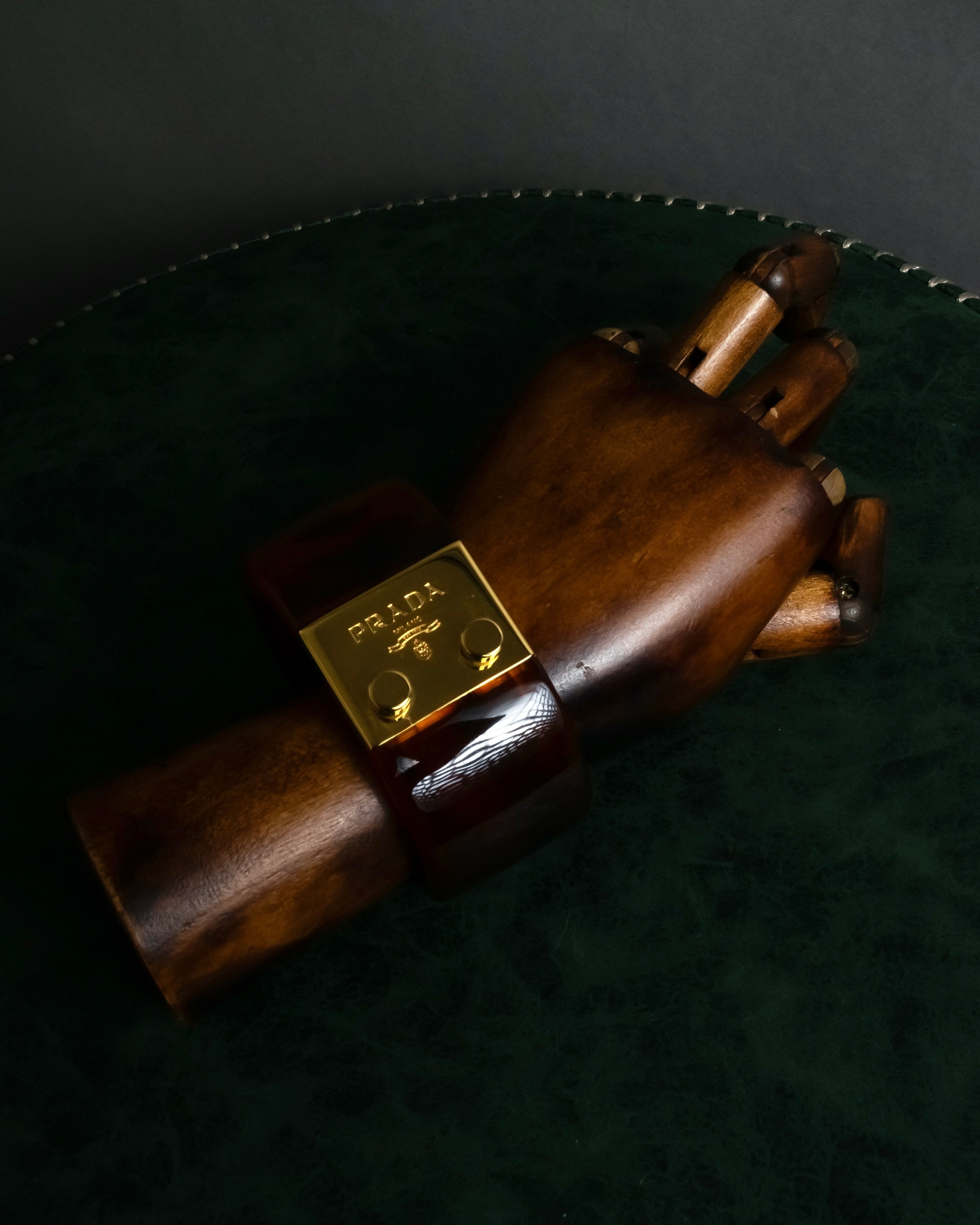 -MOOD Christmas Collections-
"PRADA" Miuccia Prada design tortoiseshell architectural bangle