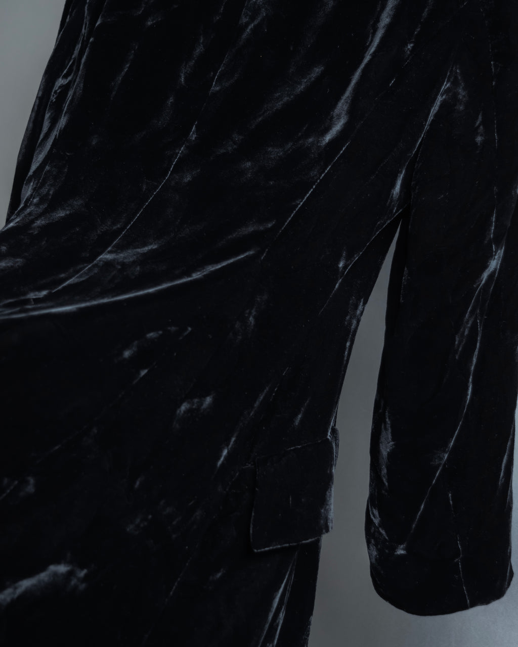 "ERREUNO" Relaxed tailored velour jacket