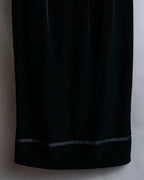 "GIORGIO ARMANI" Cross satin detail velvet straight skirt