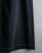 "YOHJI YAMAMOTO" Stitched hemline design flared skirt