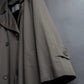 "Vintage matte texture long trench coat"