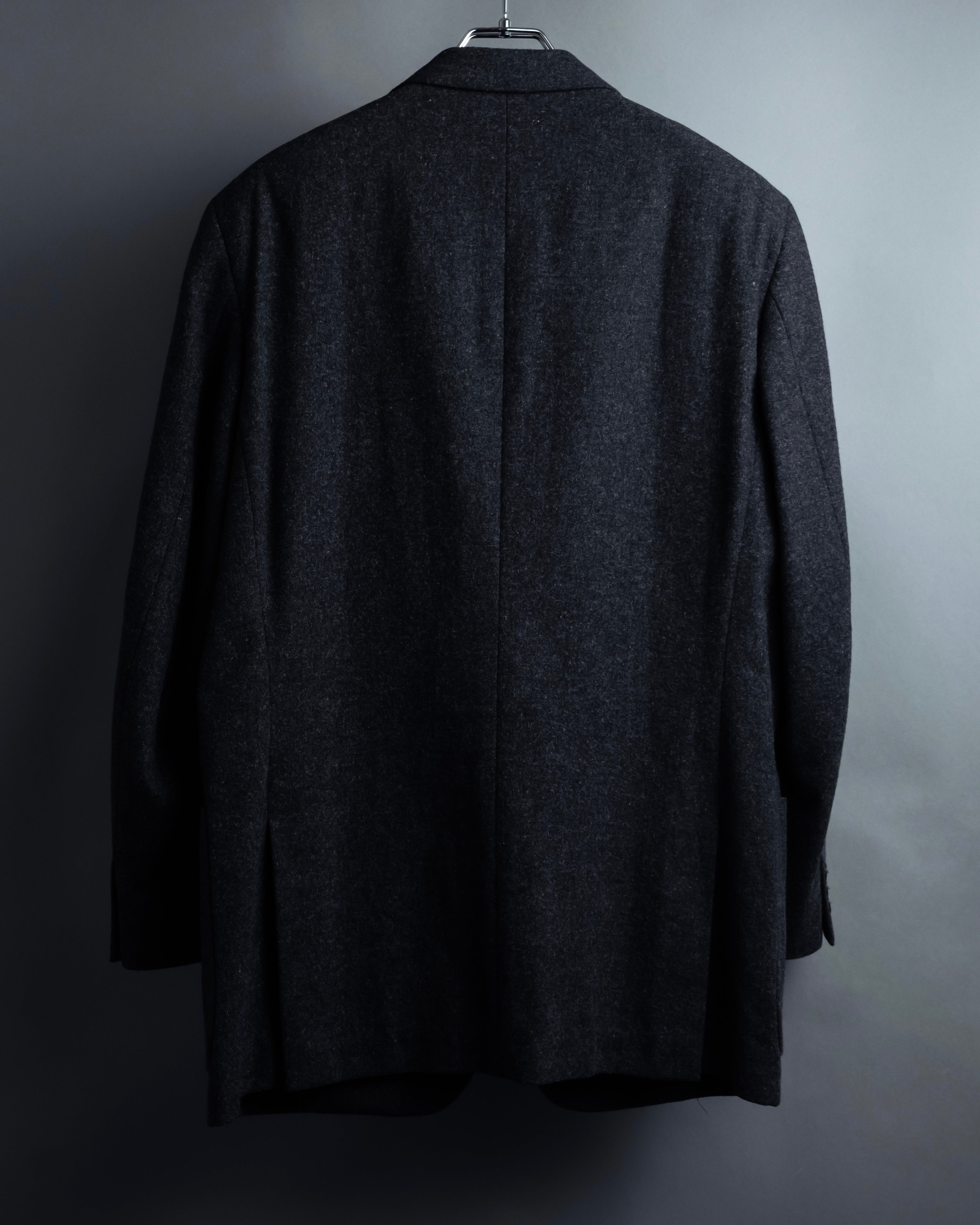 "BURBERRY" Marbled wool unlined tailored jacket