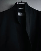 "Max Mara" 00’s Minimalist wrap-front structured jacket