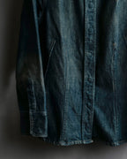 "GUCCI" Vintage faded shaped denim jacket