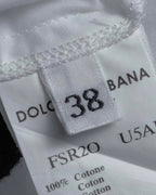 "Dolce & Gabbana" Tiered frill design white shirt