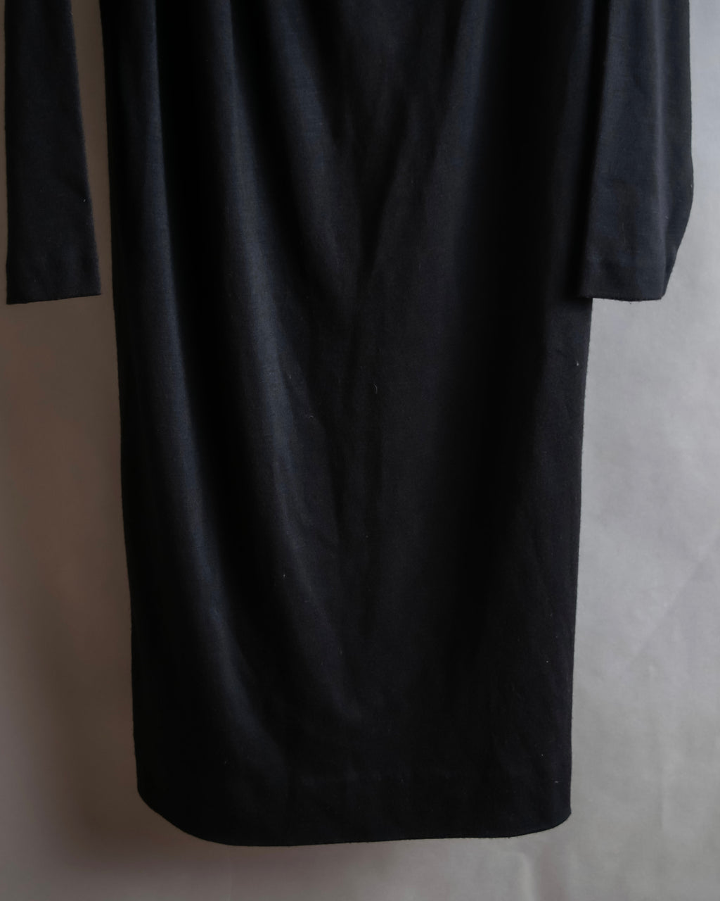 "LANVIN" Asymmetrical shoulder button design long dress