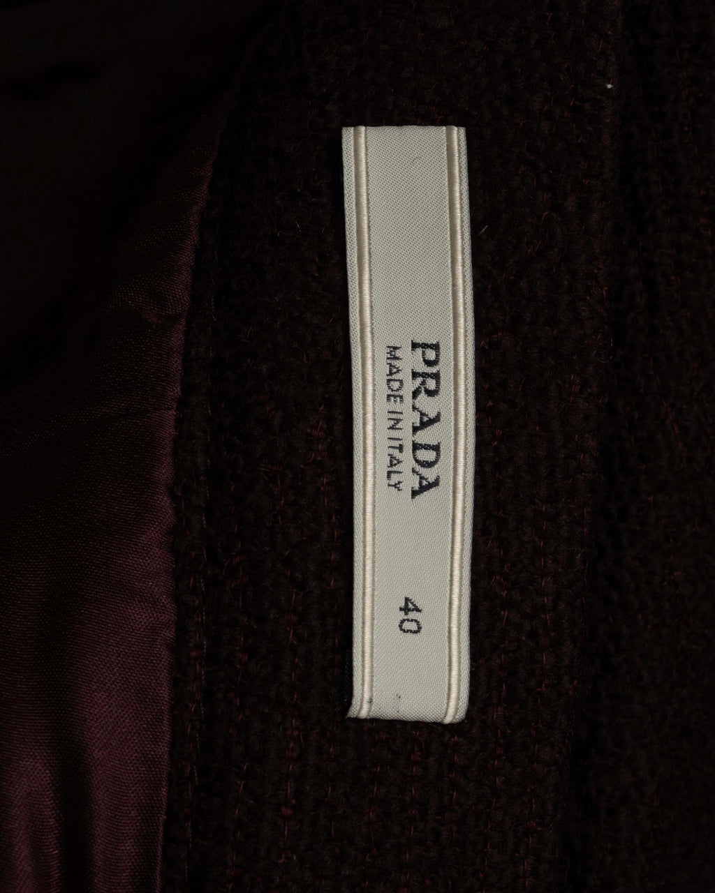 "PRADA" Piping design brushed skirt type set up